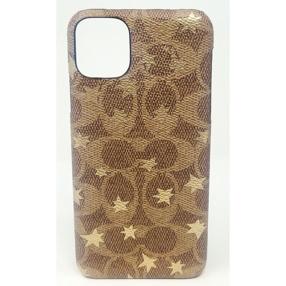 Coach Accessories - Coach Case for Apple iPhone 11 Pro - Khaki/Gold
